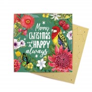 Christmas Mini Greeting Card | Tropicana Australiana Happy Always